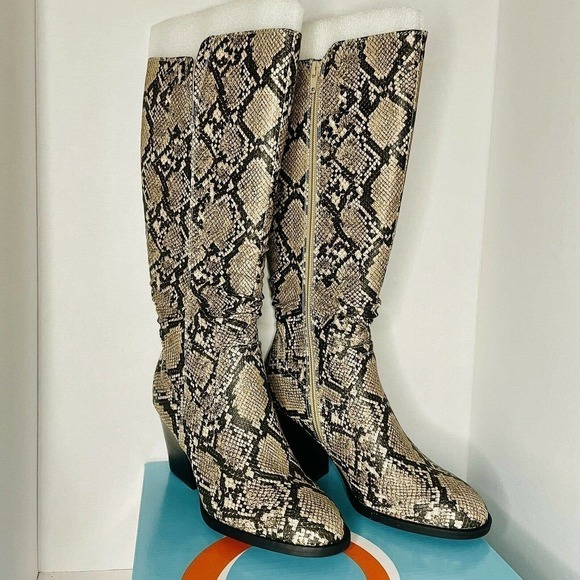 Baretraps LILLY Women's Boots Natural Snake Sz 7 M - Picture 2 of 8